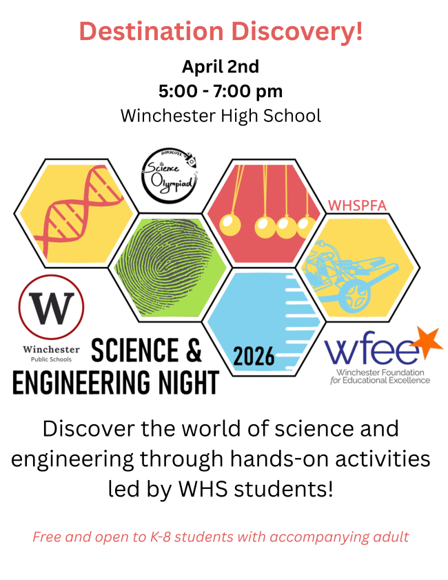 Flier for WHS Science and Engineering Night