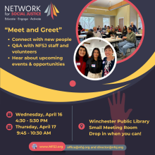 Meet and Greet with NFSJ flier