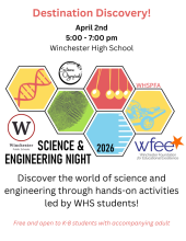 Flier for WHS Science and Engineering Night